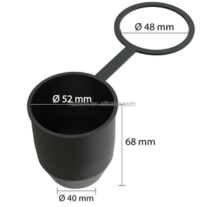 <span class=keywords><strong>Attelage</strong></span> de remorquage de protection avec <span class=keywords><strong>anneau</strong></span> de verrouillage, couvercle d'<span class=keywords><strong>attelage</strong></span> de remorquage de 50 mm avec chapeau de Protection de boule de tracteur à boucle pour rotule de voiture - Product Image 5