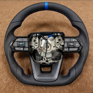 Volant en cuir compatible avec <span class=keywords><strong>Toyota</strong></span>, en stock, adapté aux modèles Prado 120, Prado 150, Camry 2017, Yaris <span class=keywords><strong>GR</strong></span>, Hilux, Tacoma, LC79, LC70 - Product Image 6