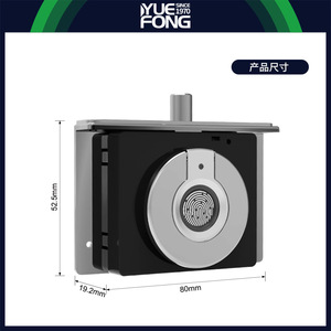 Yuefeng Smart Fingerprint Jewelry <b>Box</b> <b>Lock</b> Gold Zinc Alloy Modern Simple Home Storage Organizer 80x52.5x19.2mm - Product Image 2