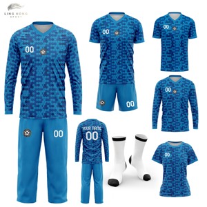 Maillots de football et uniformes de soccer personnalisés à manches courtes pour l'été, séchage rapide, respirants, unisexes, pour adultes - Product Image 1