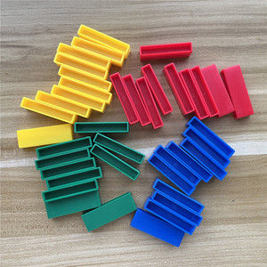 Enfants et adultes, 40 pièces, petit ensemble éducatif de voyage, jouets en plastique, tour de culbute, blocs de construction empilables, jeu de société avec <span class=keywords><strong>dés</strong></span> - Product Image 4