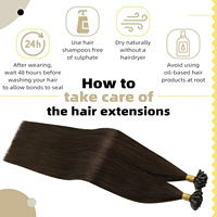 Extensions de cheveux humains naturels vierges vietnamiens en gros, pré-collées, Remy Yaki Kinky Straight, avec pointes en I, U, K, à bandes adhésives