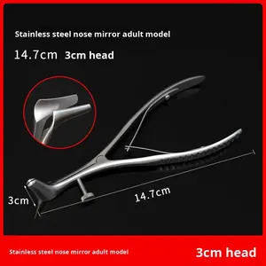 परीक्षण के लिए स्टेनलेस स्टील चिकित्सा नाक सट्टा गुहा निरीक्षण उपकरण आंतरिक नाक डायलेटर - Product Image 2