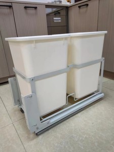 High Capacity Large Body Hidden Damping Rail Eco-Friendly <b>Plastic</b> <b>Kitchen</b> Trash Can for Bedroom Hotel Use Cabinet Classified - Product Image 2