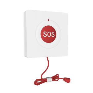 ปุ่มเรียกพยาบาลแบบติดผนัง LoRaWAN พร้อมสายดึง ACK และเสียงเตือน ป้องกันน้ำ IP65 สำหรับข้างเตียงในโรงพยาบาล - Product Image 1