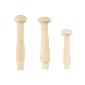 Ganci appendiabiti in legno di noce, faggio e olmo, accessori per pannelli forati, perni rotondi massicci, sfere di legno per divisori, stile moderno minimalista - Product Image 5
