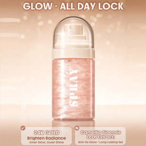 MLM Custom Luminous Setting <b>Spray</b> Glow Makeup Fixing Mist Long Lasting <b>Waterproof</b> Makeup Setting <b>Spray</b> Private Label Cosmetic - Product Image 3