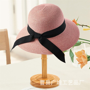 Wooden <b>Hat</b> Rack Solid Wood Round <b>Standing</b> <b>Hat</b> Holder For Entryway Coat And Cap Display 33x15x85cm Natural Color - Product Image 2
