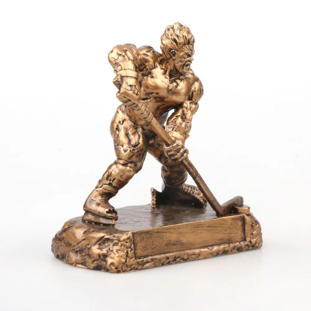 Khúc Côn Cầu Quà Tặng Ripped Man Pucks Ice Hockey Trophy Lưu Niệm Tưởng Tượng Bóng Đá Trophy