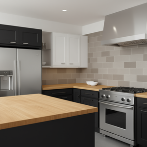 Armoire murale en bois de style Shaker Alliance Building Materials, 24-36 pouces de largeur, 30-36 pouces de hauteur, armoire de cuisine moderne RTA prête à assembler - Product Image 2