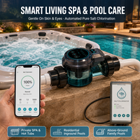 Générateur de chlore au sel pour piscine, à plaques de titane avec revêtement Ru Ir, à chambre électrolytique transparente robuste, direct usine