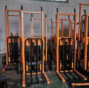 हाइड्रोलिक पंप जैक छोटे हाथ फोर्कलिफ्ट 400 किलो पोर्टेबल मैनुअल पैलेट स्टेकर - Product Image 6