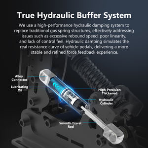 Simsonn Plus Pro แป้นเหยียบ200กก. แป้นเหยียบโหลดเซลล์และชุดแป้<span class=keywords><strong>น</strong></span><span class=keywords><strong>คล</strong></span>ัตช์สำหรับการเล่<span class=keywords><strong>น</strong></span><span class=keywords><strong>เกม</strong></span>พีซีเข้ากั<span class=keywords><strong>น</strong></span>ได้กับเกมแข่งรถและรถยนต์ - Product Image 3