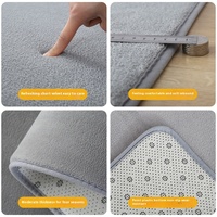 Teppich Bodenmatte Maßgefertigt Maschinengefertigt Modern Niedrigflorig Einfarbig Polyester für Wohnzimmerboden