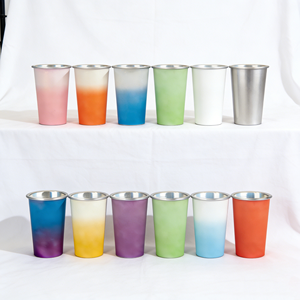 Gobelet en aluminium de 16 oz et 17 oz, couleur argent, thermosensible, changeant de couleur avec la chaleur, pour filles, motif Star Wars - Product Image 1