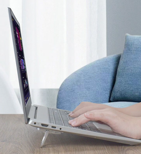 ขาตั้งแล็ปท็อป 2 ชิ้น/ชุด สำหรับวางคีย์บอร์ดคอมพิวเตอร์ ขาตั้งยกสูง ทำจากโลหะผสมสังกะสี ขนาดเล็ก พกพาสะดวก สำหรับโน้ตบุ๊ก - Product Image 6