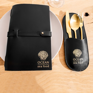 Voyage <span class=keywords><strong>Couverts</strong></span> Sac Restaurant <span class=keywords><strong>Couverts</strong></span> Titulaire Bureau En Cuir PU Couteau et Fourchette Ensemble Organisateur <span class=keywords><strong>Couverts</strong></span> Pochette Cas - Product Image 3
