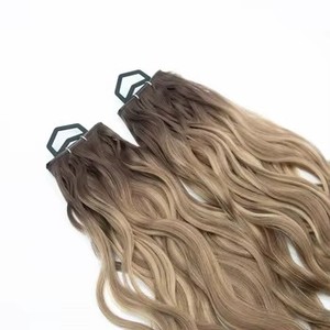 ผมต่อแบบ Genius Weft แท้ 100% แบบบางพิเศษ ขายส่ง ผมรัสเซียแบบ Double Drawn เกรด Virgin Remy Genius Weft - Product Image 3