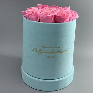 Di Lusso su misura Imballaggio Rotondo Cappello di Velluto Tessuto Del Fiore Del Regalo di <span class=keywords><strong>Scatole</strong></span> - Product Image 6