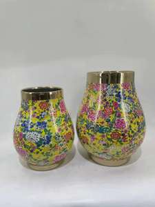 Jarras de cerámica modernas de lujo para decoración del hogar, color <span class=keywords><strong>rosa</strong></span>, <span class=keywords><strong>con</strong></span> cinta de cerámica, tarros de jengibre - Product Image 6