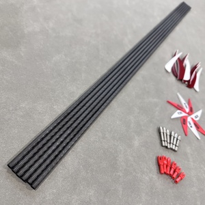 Tháng Ba tùy chỉnh Carbon mũi tên 4.2mm ID 300 1800 cột sống tinh khiết Carbon mũi tên trục cho bắn cung recurve hợp chất cung săn bắn - Product Image 5