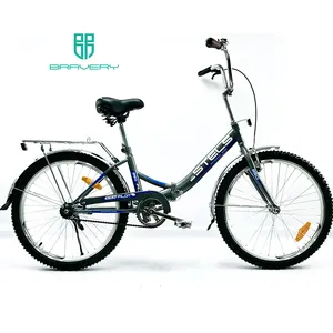 Sadel Sepeda Lipat 20 24 26 Inci, Pelek Pegas Logam Paduan Warna Hijau Merah Muda Biru Hitam Murah Kualitas Bagus