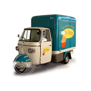 OEM ที่กำหนดเองรถสามล้อรถบรรทุกอาหารมือถือสุนัขร้อนจัดเลี้ยง Kiosk รถเข็นสำหรับขายยุโรปไอศครีมหยอดเหรียญรถตู้ - Product Image 5