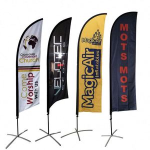 Advertising Bali Bow Sail Flags Outdoor Custom Wind Feather Sailing Flags Sail Boat Flags - Product Image 1