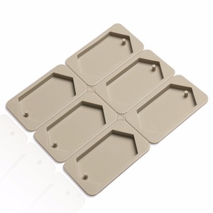 HY Moules pour comprimés d'aromathérapie en silicone à 6 cavités Ornements suspendus Moules à savon pour sachets de cire - Product Image 2