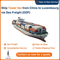 Ventilateurs sur pied : Agent maritime de la Chine vers le Luxembourg, DDP porte-à-porte, transitaire le plus rentable, logistique économique