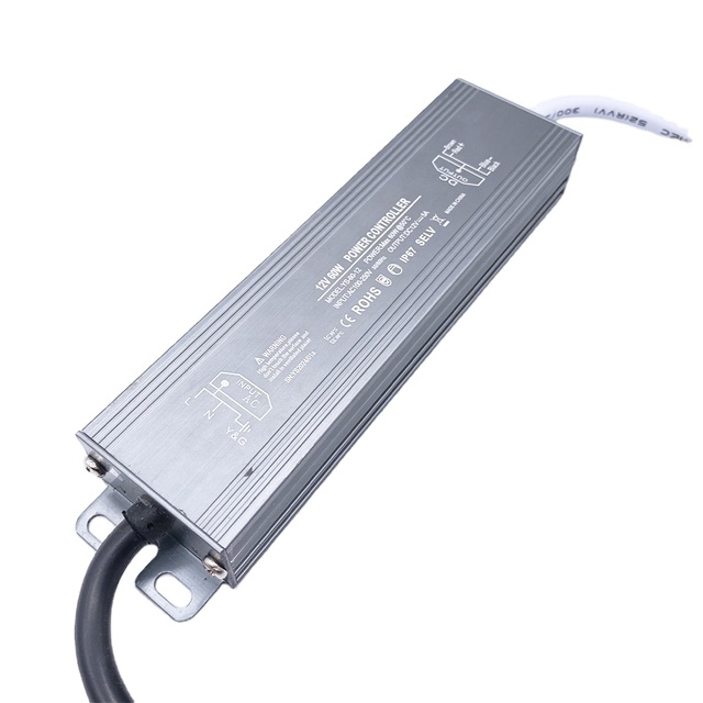 Factory Wholesale IP67 Waterproof 60W to 400W LED Power Controller DC12v Single Output 220V Input Voltage