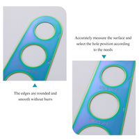 Règle de mesure des pâtes en acier inoxydable, outil de mesure des Spaghetti, nettoyage facile, 4 sections de service