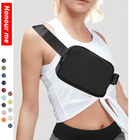 Sac Banane de Sport et Yoga de Haute Qualité pour Hommes et Femmes, Faible MOQ, Personnalisable avec Logo, Petit Sac Mini Sacoche Ventrale pour Fille et Garçon