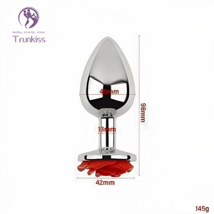 Tapones anales min Rose, juguete sexual Anal para adultos, Material de aleación de <span class=keywords><strong>aluminio</strong></span> insertado en el <span class=keywords><strong>ano</strong></span> para estimulación, dilatación, tapones de cola de trasero - Product Image 5