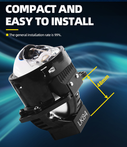 SANVI LK84 Faro LED de Alta Potencia de 3 Pulgadas y 60W, Lente Bifocal de 6000K, 12V, Nuevo Proyector de 13000 Lúmenes, Universal para Turismo, Polo A4 - Product Image 5