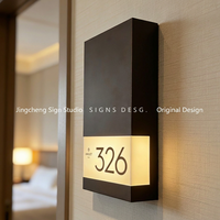 Plaque de numéro de chambre d'hôtel LED, panneau mural d'identification de chambre d'appartement, signalétique de direction