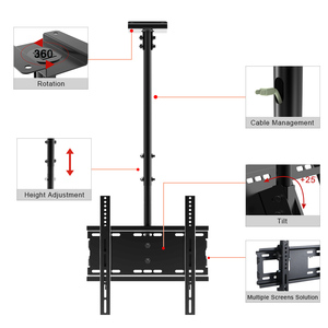 <span class=keywords><strong>Staffa</strong></span> regolabile da soffitto TV adatta alla maggior parte dei LED, LCD, <span class=keywords><strong>OLED</strong></span> da 32 a 55 pollici fino a 77 libbre - Product Image 5
