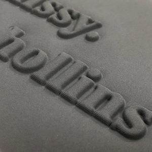 Hoodies Personalizados de Algodão Pesado 500 Gsm, Oversized, Estilo Streetwear, com Gráficos 3D para Homens, Hoodies com Relevo - Product Image 5