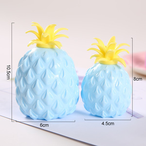 Wholesale Plastic Pop Fruit Soft Glue Simulation Decompression Pinch Toys Vent Ball Pineapple Fidget Sensory Toy for 2-4 Years - Product Image 3