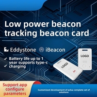IBeacon Eddystone, Baliza Bluetooth, Estación Base de Posicionamiento, Rastreo de Personal en Tiempo Real, NFC, Insignia de Trabajo Inteligente Recargable, Bajo Consumo