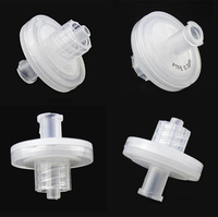 Filtre à seringue double Luer Lock en nylon de 20mm, 0,45 um, pour la préparation d'échantillons HPLC 100pcs/pk