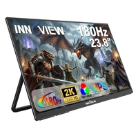 23,8 Zoll Tragbarer IPS Gaming-Bildschirm 2560x1440 HDR FreeSync Wandmontierbar für Gaming und Unterhaltung