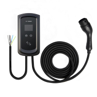 Chargeur mural de véhicule électrique mural domestique 32A EV 22kw boîtier de charge Type2 chargeur de voiture électrique pour Tesla