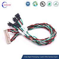 Kabel Rakitan Ujung Ganda Terpilin dengan Konektor SMR 2.5mm Pitch 2-18Pin, Pasokan Khusus Pabrik untuk Strip Lampu LED, Model RC