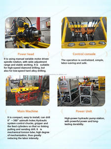 جهاز حفر كهربائي محمول لأخذ عينات الصخور بعمق 600 متر مع محرك هيدروليكي للتعدين تحت الأرض - Product Image 4