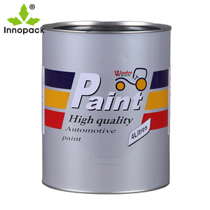 4L clear Paint <b>Tins</b> with Metal or Plastic Handle Round - Product Image 5