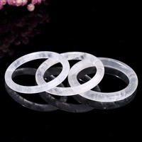 Bracelet haut de gamme ethnique de luxe léger en cristal blanc naturel avec fleur en résine rouge, cadeau pour enfants