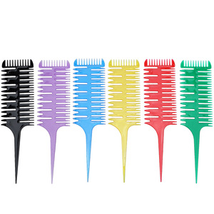 Peine de peluquería grande profesional de plástico con punta para peinar y teñir - Product Image 5