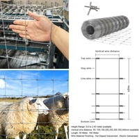 Rouleau de clôture de champ galvanisée à chaud, clôture en treillis métallique robuste pour bétail, clôture pour cerfs et bovins