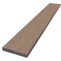 Dalles de terrasse en WPC imperméables pour l'extérieur, revêtement de sol en bois-plastique, grain de bois 3D, terrasse composite co-extrudée